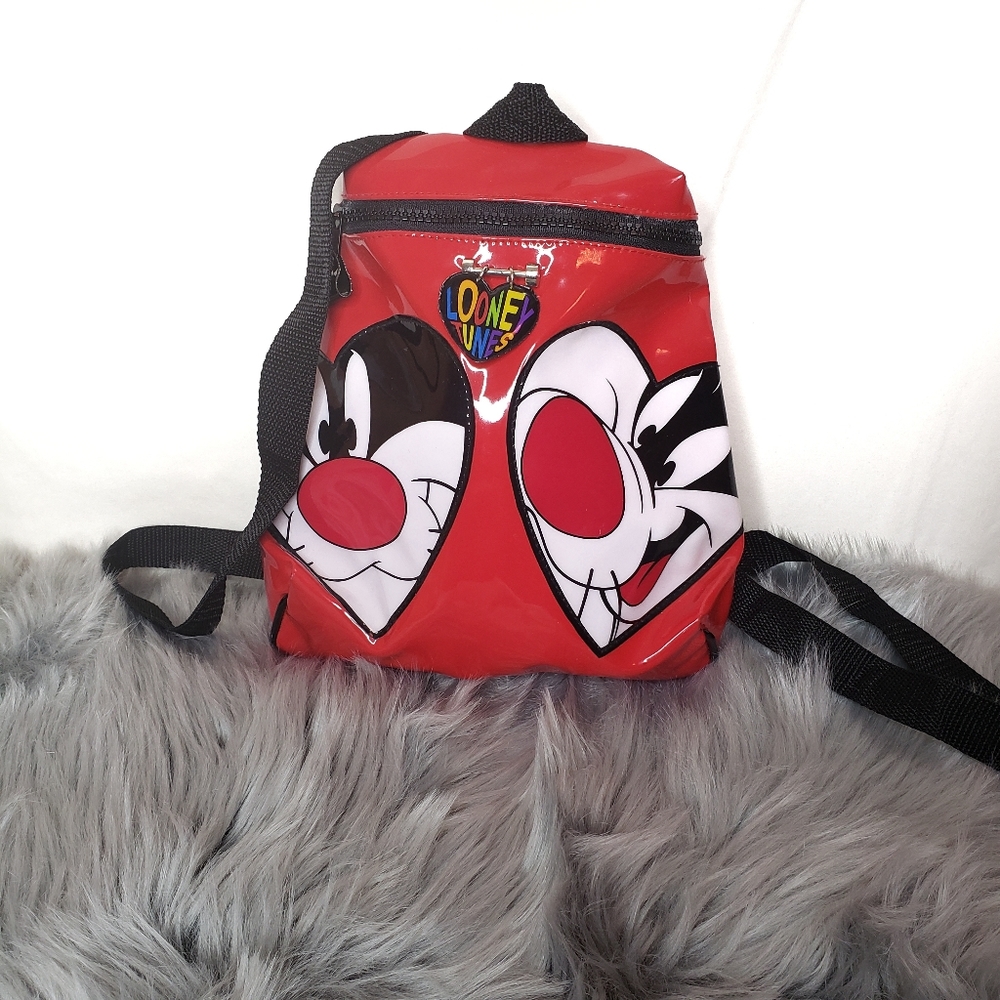 Silvester Cat y2k red mini backpack